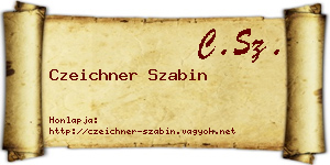 Czeichner Szabin névjegykártya